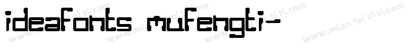 ideafonts mufengti字体转换